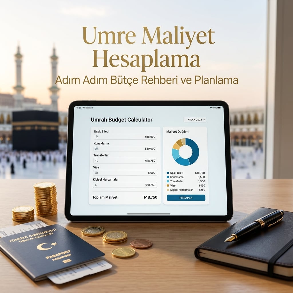 Adım Adım Umre Maliyet Hesaplama Rehberi: Bireysel ve Acente Bütçesi Nasıl Hazırlanır? (2026)
