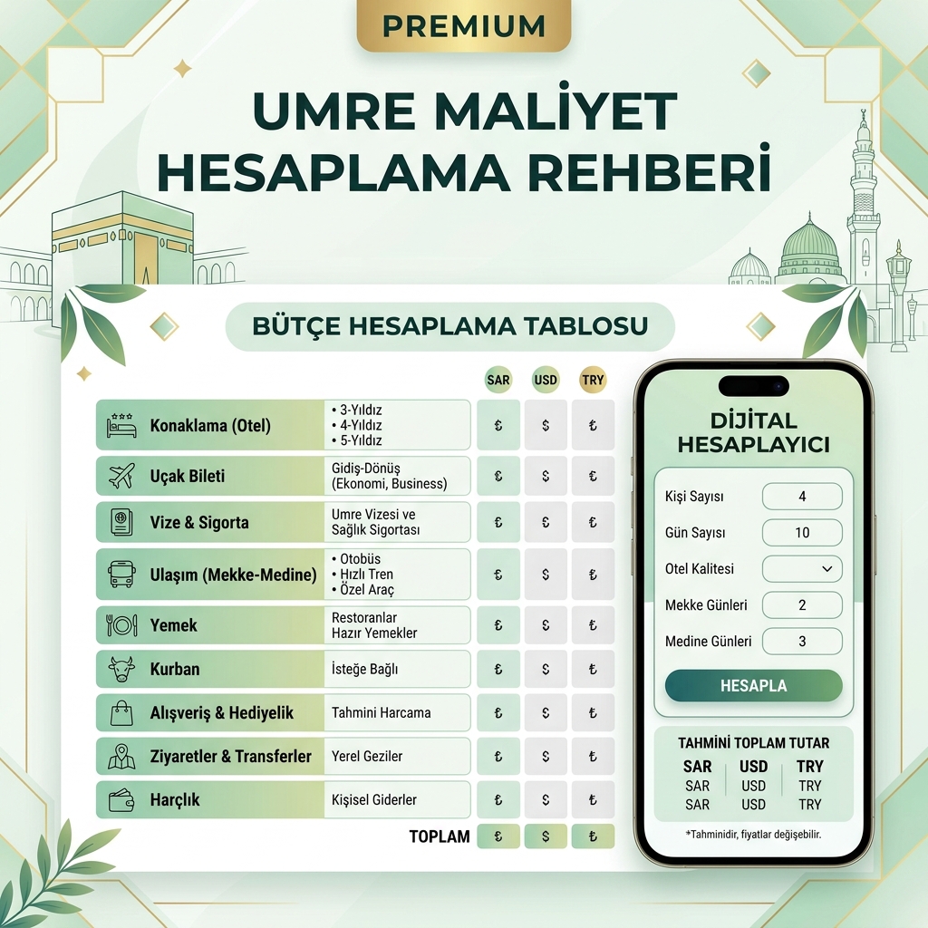 Umre Maliyet Hesaplama Rehberi ve Kur Dağılımı
